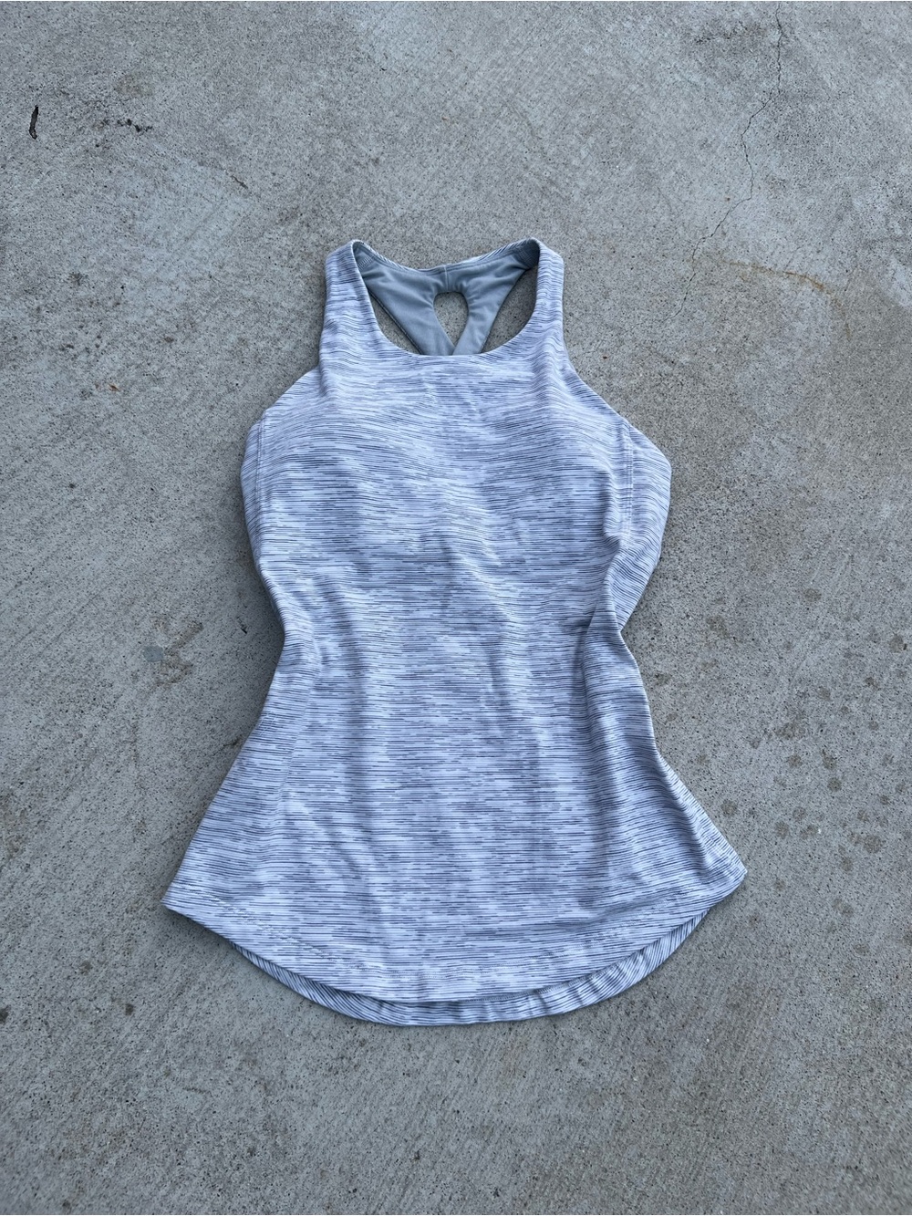Lululemon Women’s Heathered Gray Racerback Tank Top